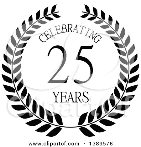 25th Anniversarys - Clip Art Library