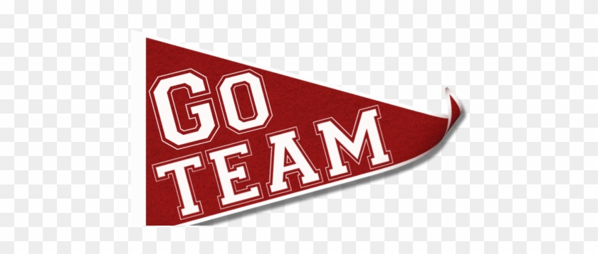GO TEAM Pennant - Motivational Sports Banner for Fans & Events