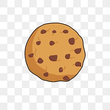 Chocolate Chip Cookie Illustration - Free PNG Clipart