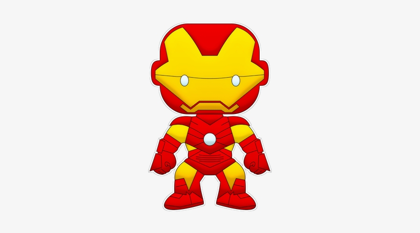 Cute Iron Man Funko Pop-Style Illustration | Marvel Fan Art