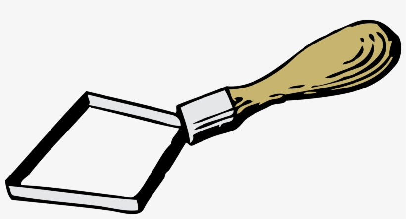 Flat Paintbrush Illustration - Art Supply Clipart