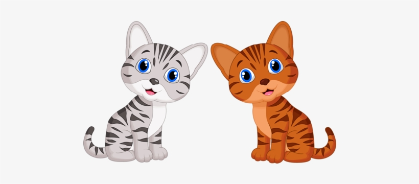 Cute Cartoon Kittens Illustration | Free Clipart for Kids & Websites