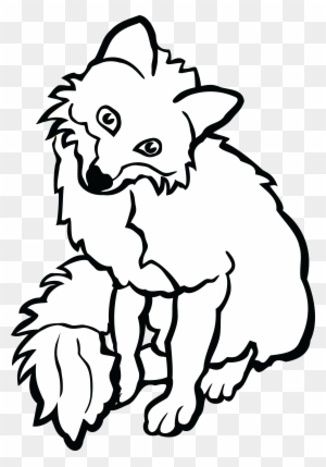 Fox Coloring Page - Printable Animal Illustration for Kids & Artists
