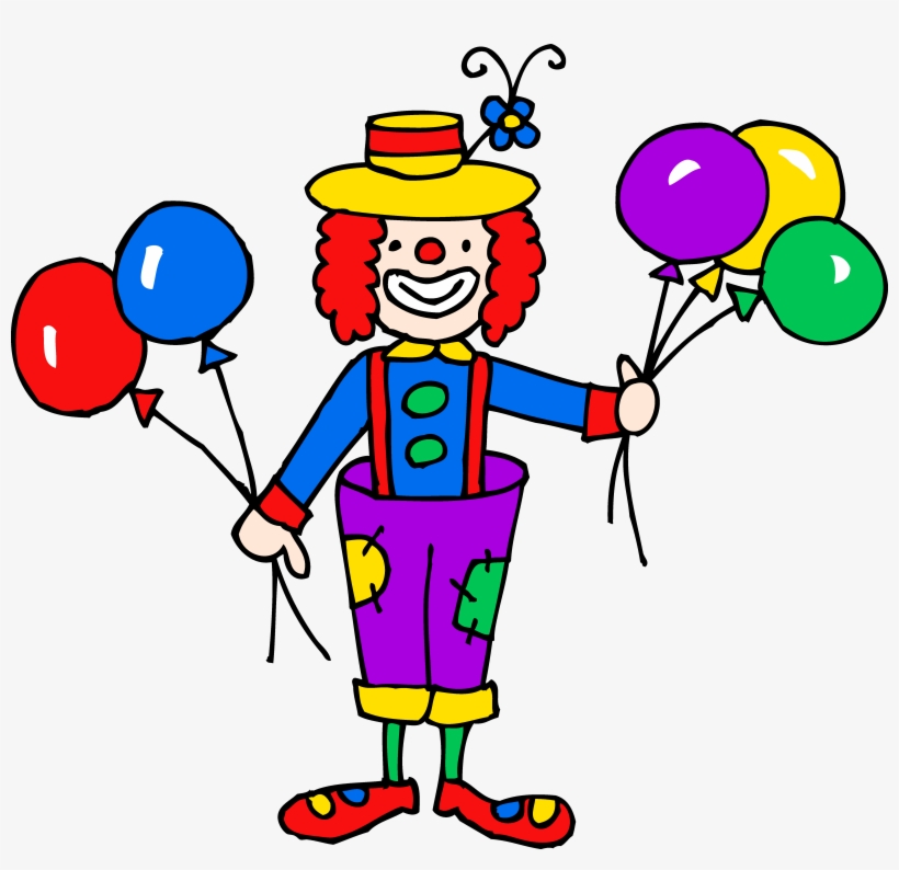 Happy Clown with Balloons - Free Clipart Image for Kids’ Events & Parties
