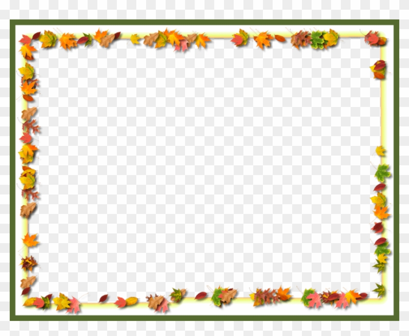 Autumn leaf border frame with colorful maple leaves on transparent background for seasonal designs.