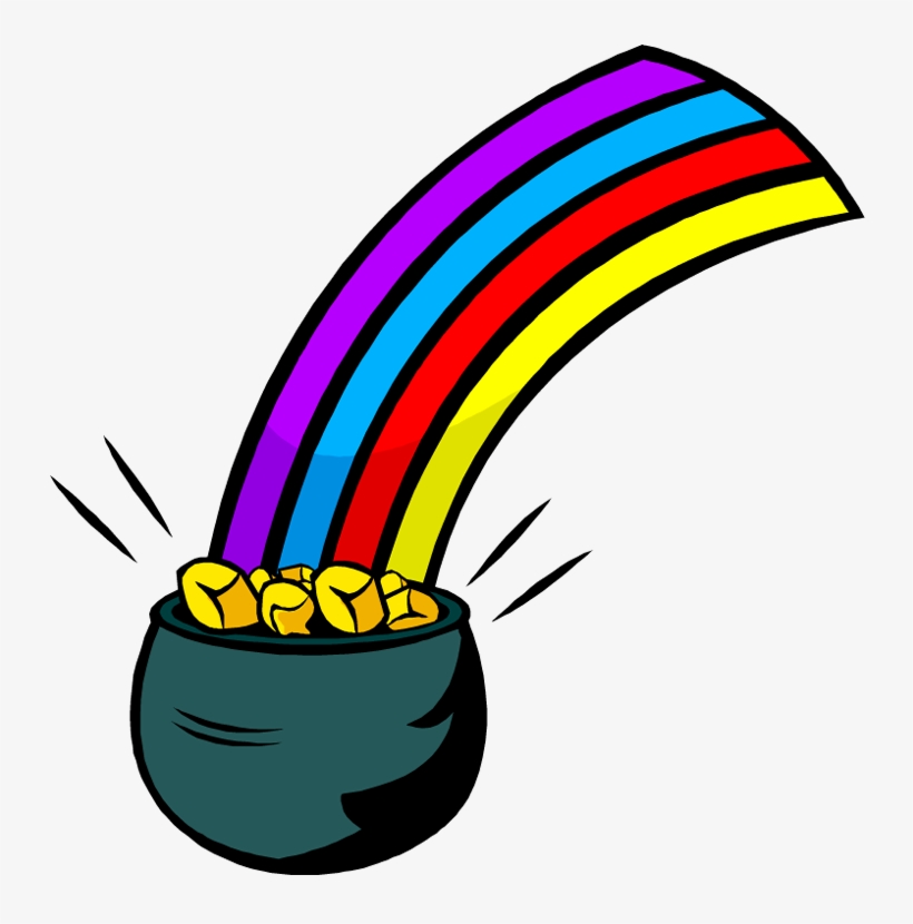 Pot of Gold at the End of the Rainbow - Symbol of Luck & Fortune