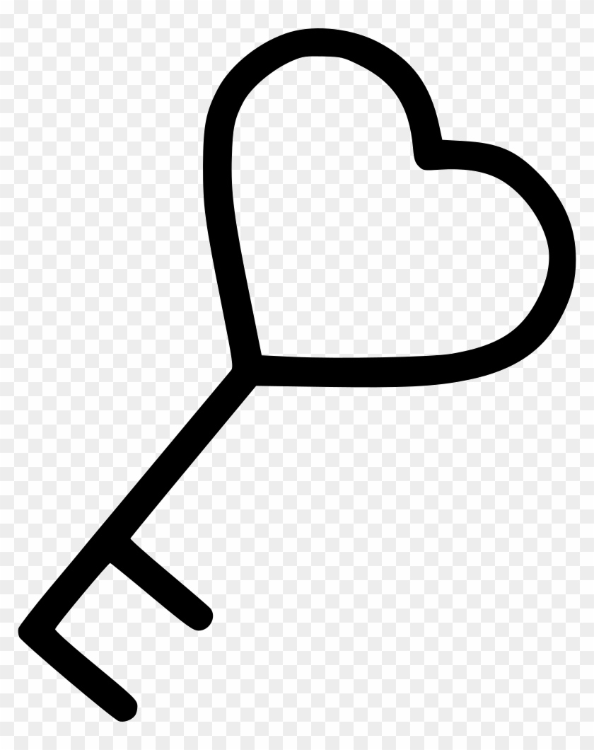 Heart Key Icon - Symbol of Love, Access, and Emotional Connection