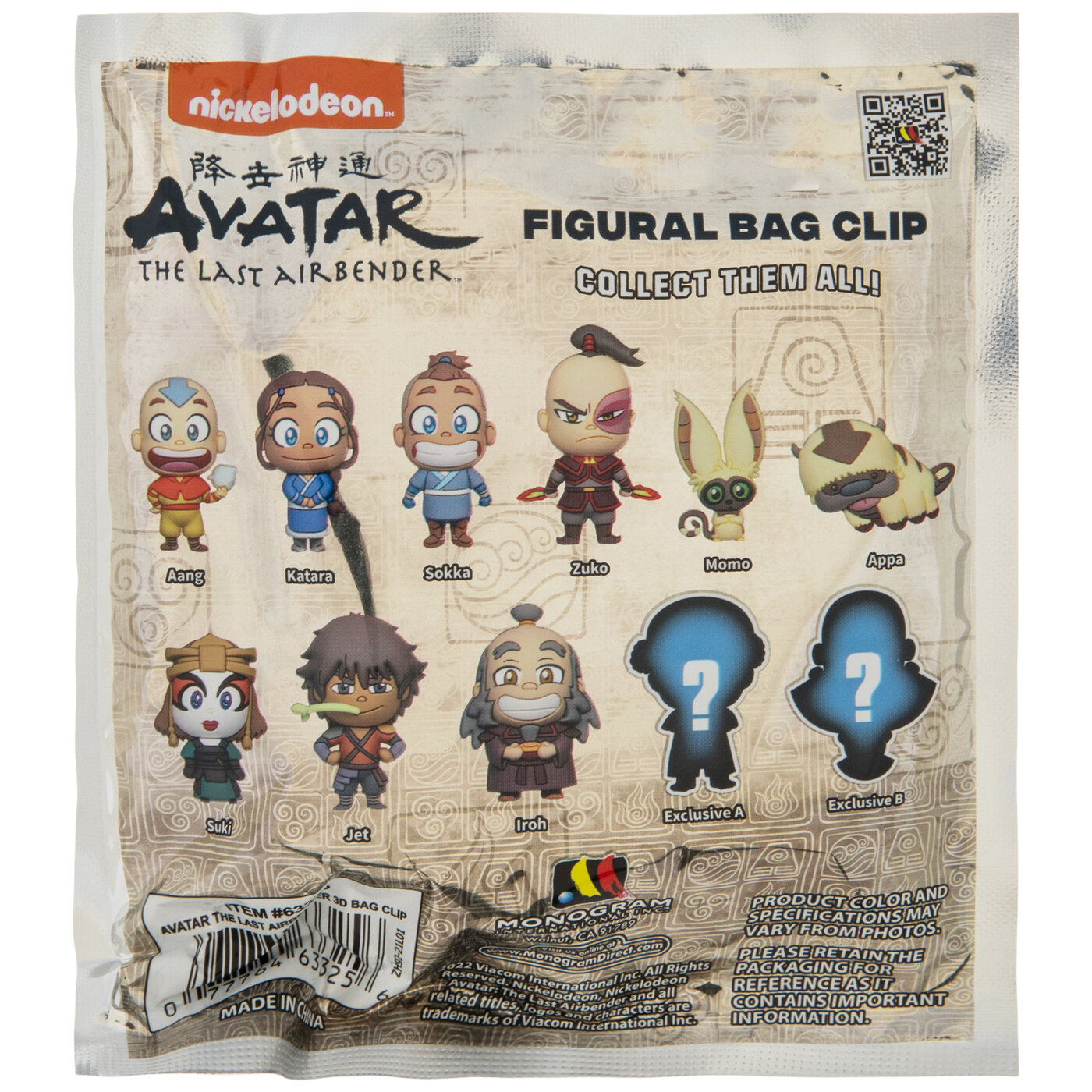Avatar: The Last Airbender Figurine Bag Clip - Collect All Characters