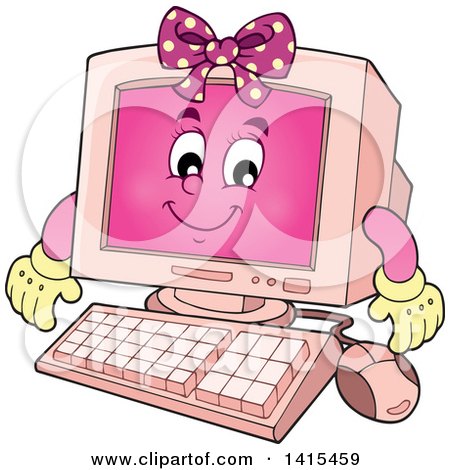 cartoon computer clipart