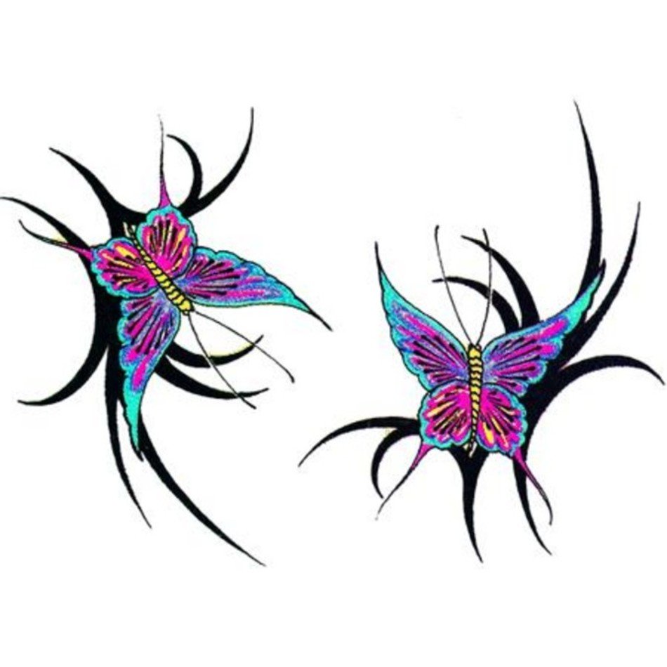Tribal Butterfly Tattoo Designs - Bold & Colorful Ink Art