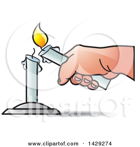 lit candle clip art