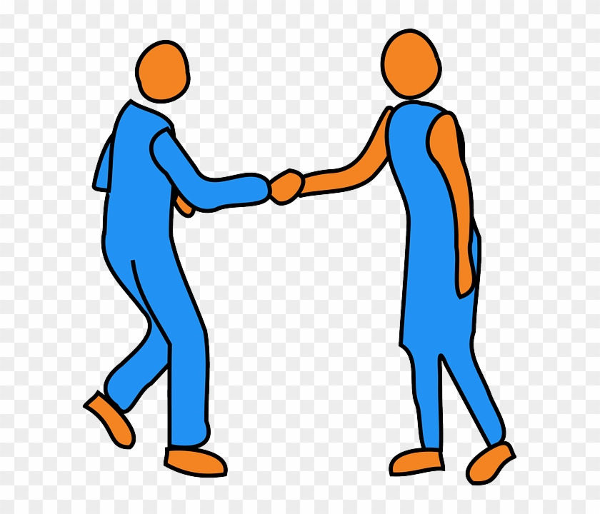 Handshake Illustration - Symbol of Agreement, Partnership & Collaboration