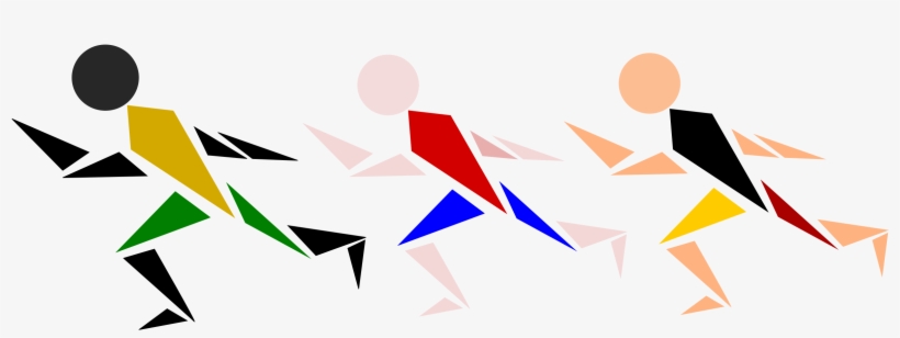 Abstract Geometric Runners - Dynamic Motion Art for Modern Design