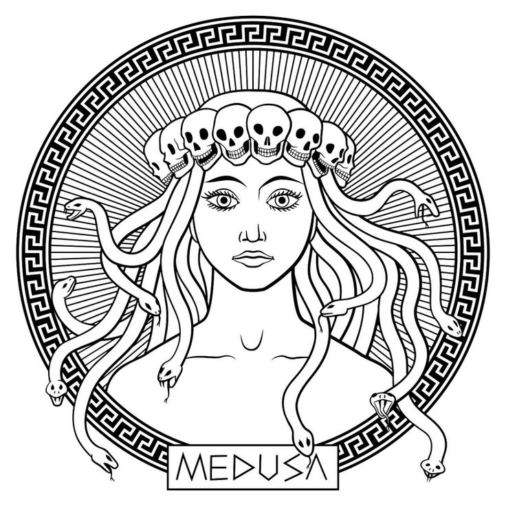 Colourful Medusa Head Design Inspiration, Medusa Logo Design - Clip Art ...