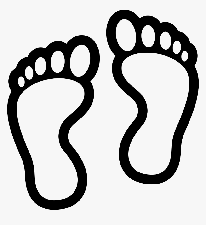 foot clip art black and white