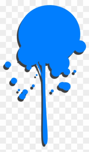Blue Paint Splatter Tree Graphic - Free Transparent PNG Download