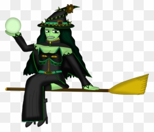 Friendly Cartoon Witch Illustration - Halloween & Fantasy Art