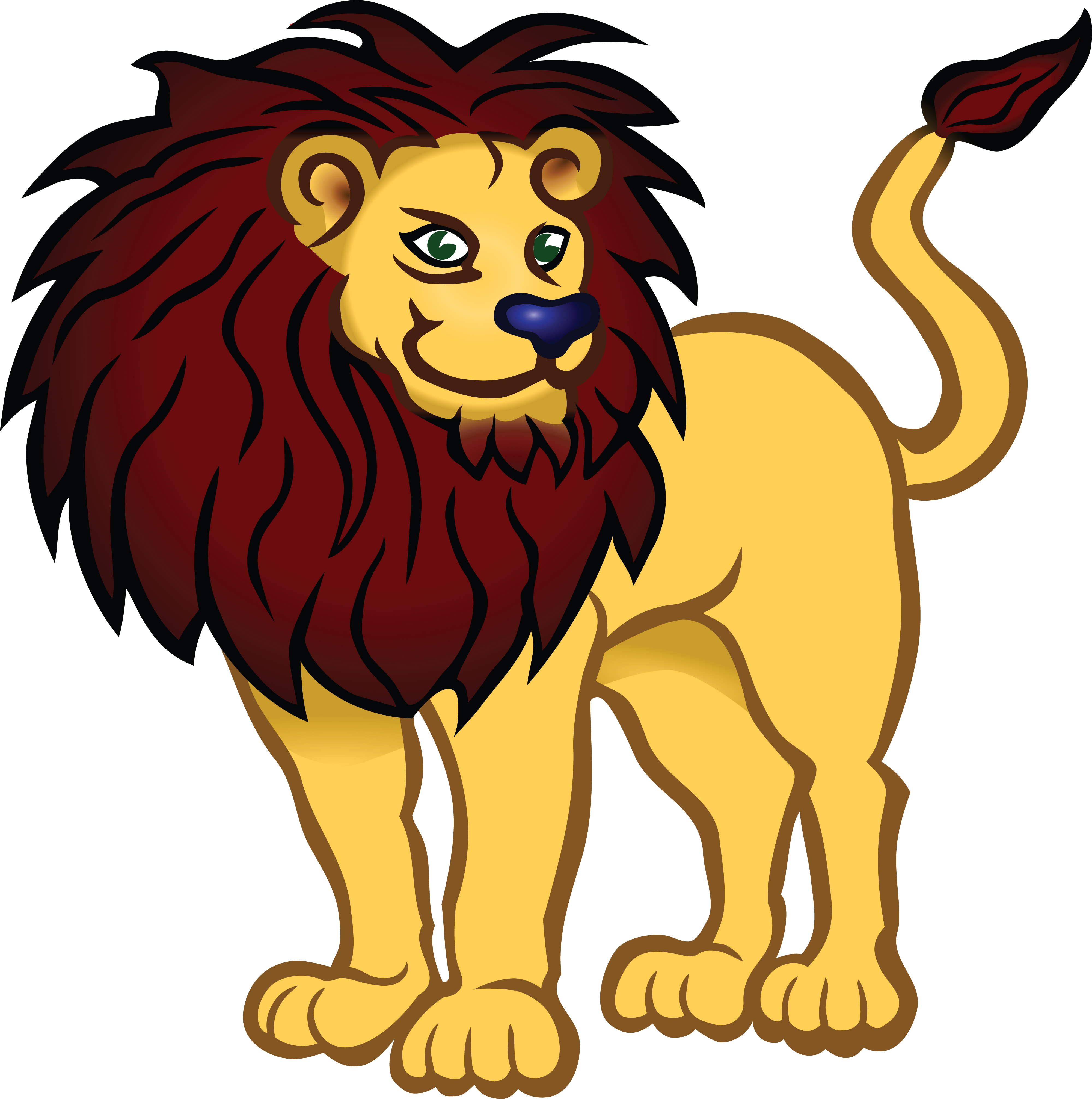 Baby Lion Clip Art drawing free image download - Clip Art Library