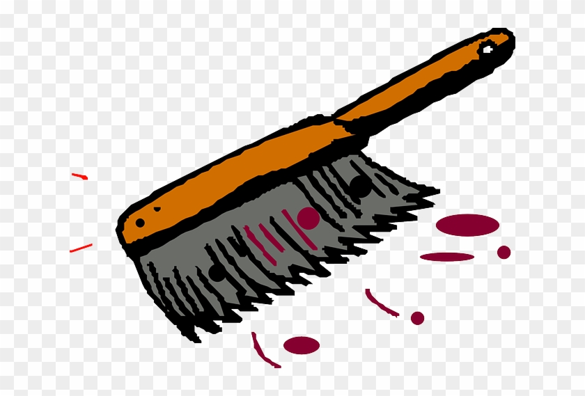 Messy Cleanup Cartoon Broom Illustration - Free PNG Clipart