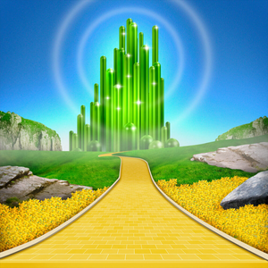 follow the yellow brick road background