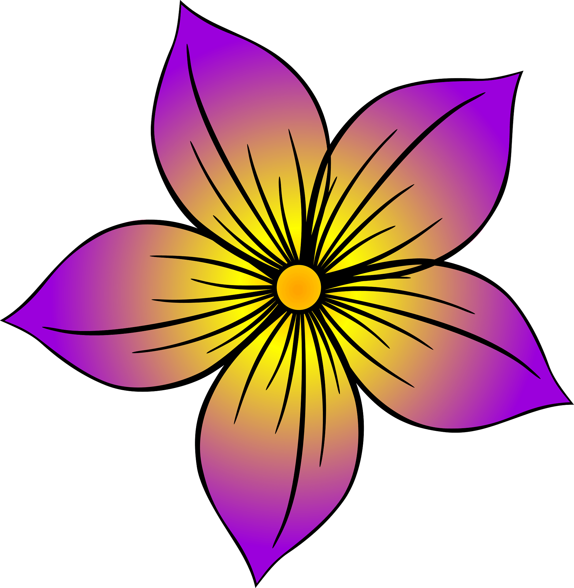 purple flower - Clip Art Library