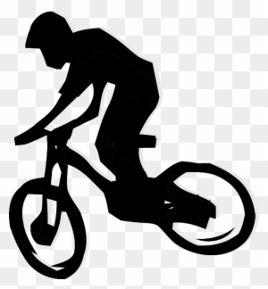 Mountain Bike Black Silhouette - Clip Art Library