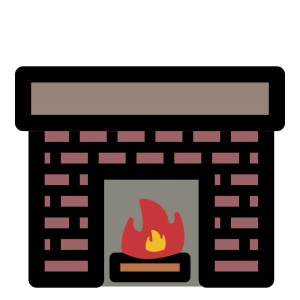 Christmas Fireplace Transparent PNG Clip Art | Christmas fireplace 