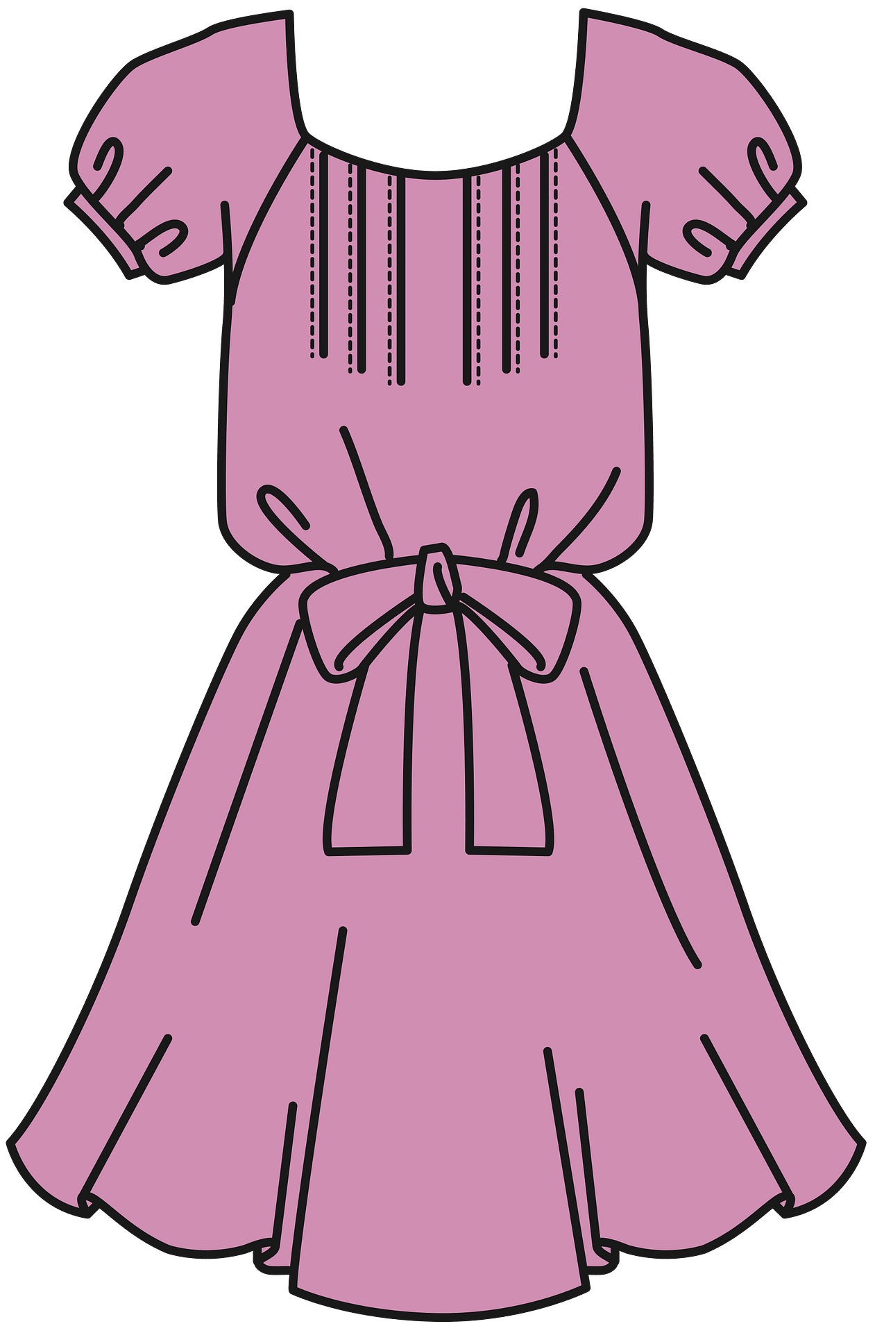 Girls Clothes Clipart Set Dress Up Clip Art