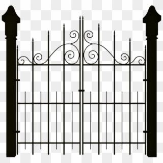 cemetery gate vector