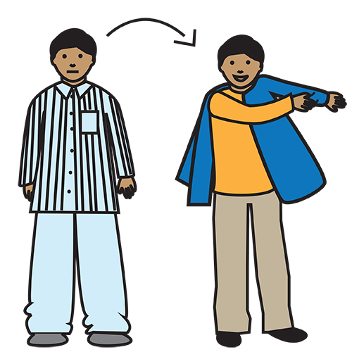 Free Vectors | Children changing clothes - Clip Art Library