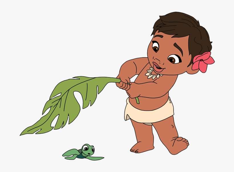 Baby Moana and Turtle Clipart - Free Download & Usage Guide