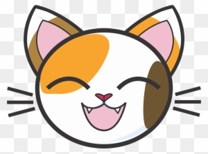 Cute Calico Cat Cartoon - Free PNG Illustration for Websites & Apps