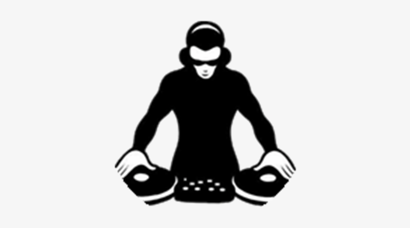 DJ Icon - Professional Music Mixing Silhouette Graphic