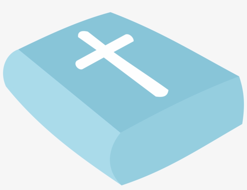 Bible with Cross Symbol - Religious Scripture Illustration