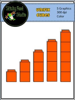 Unifix Cubes Clip Art / Linking Cubes / Counting Cubes / Math ...