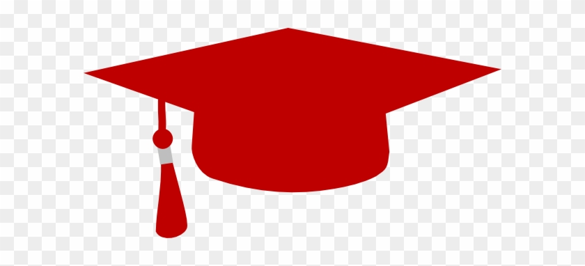 Red graduation cap with tassel on transparent background, symbolizing academic achievement and commencement.