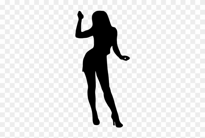 Elegant Female Silhouette Vector Image - Free Download & Usage