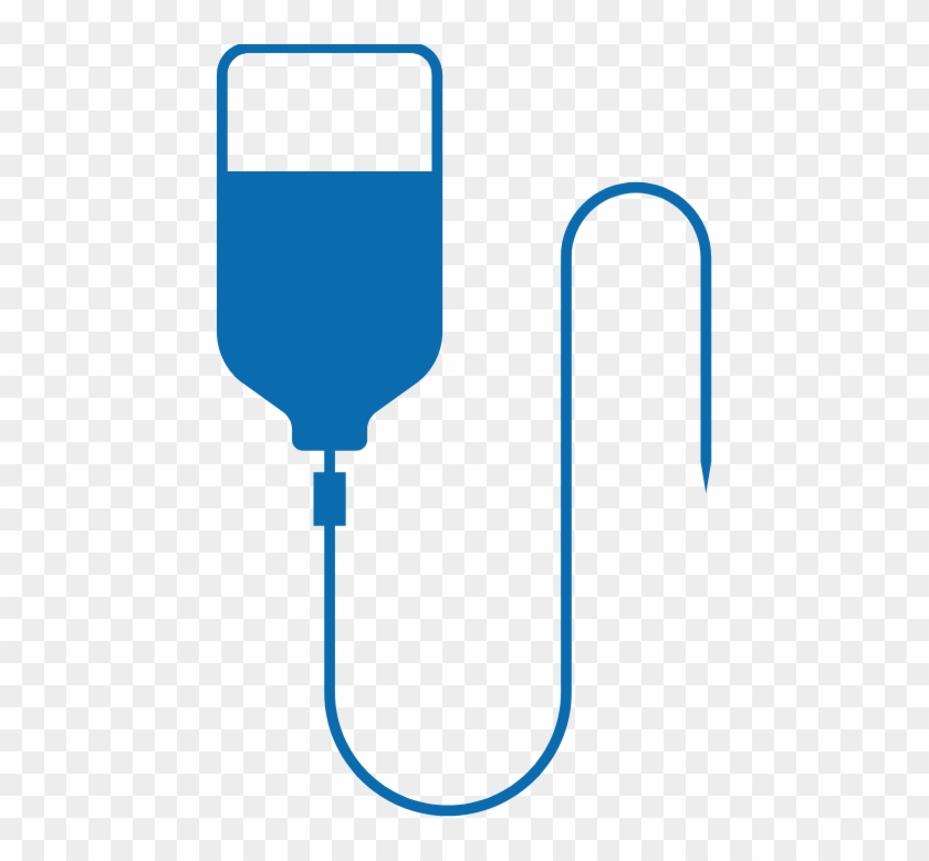 IV Drip Bag Icon - Medical Infusion Symbol for Healthcare Websites