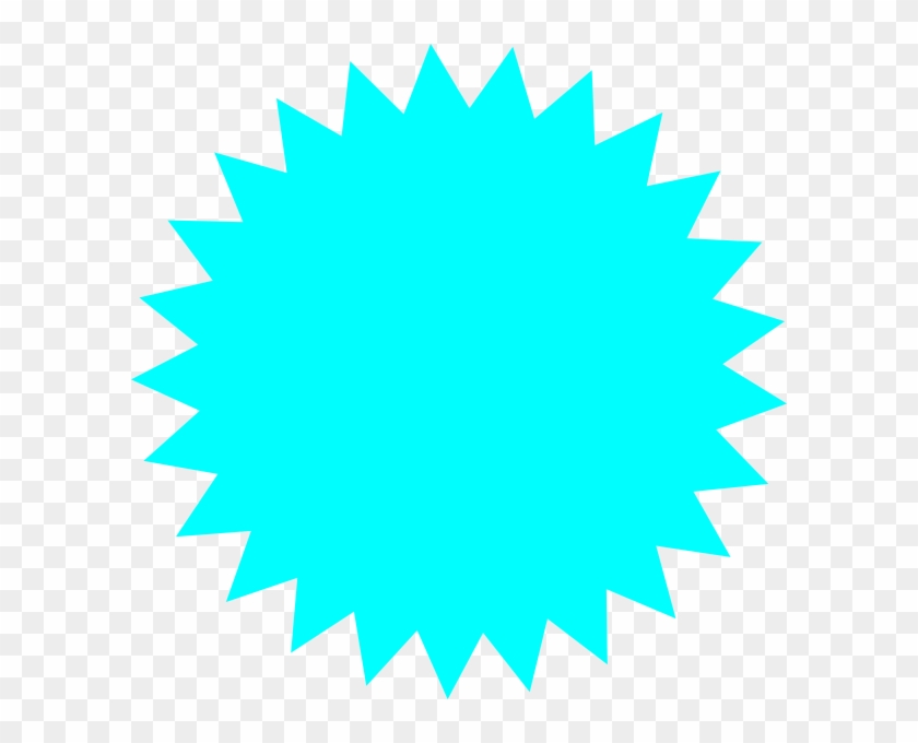 Cyan Starburst Graphic - Free Transparent PNG Download