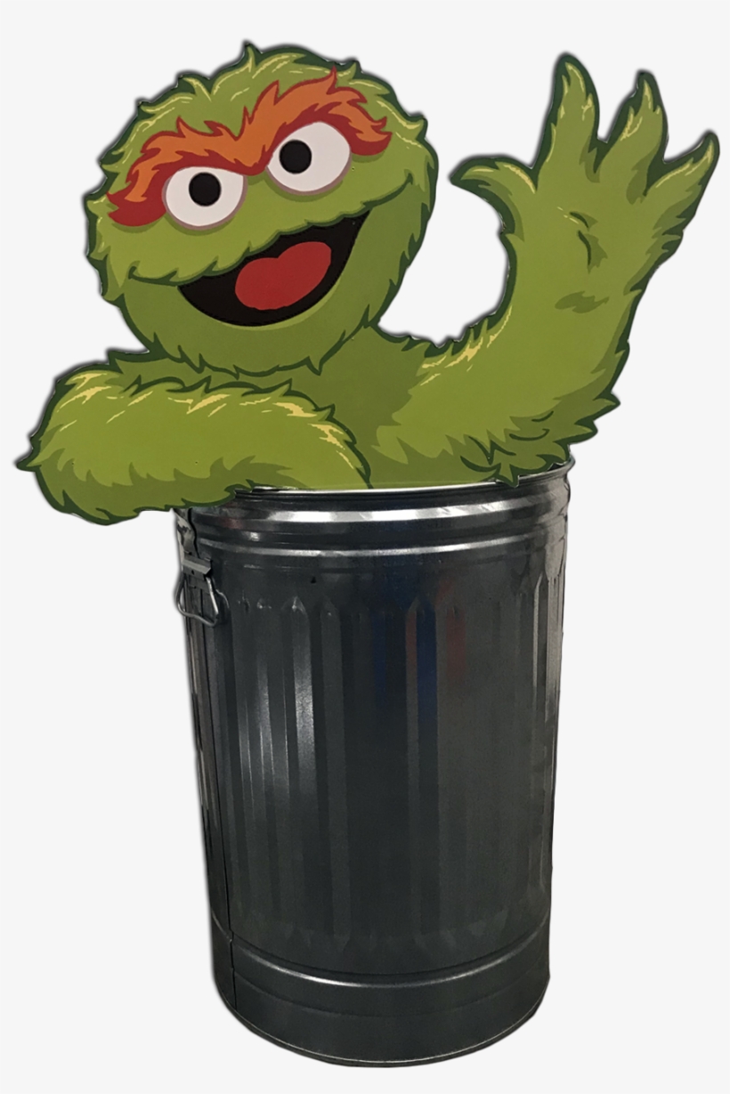 8 Inch Oscar The Grouch Sesame Street Removable Wall Decal Sticker Art ...