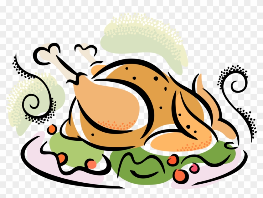 Turkey Meat Roast Chicken Cooking Clip Art - Thanksgiving Dinner - Clip ...