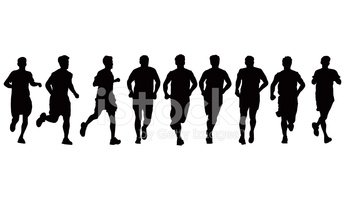 male runners - Clip Art Library
