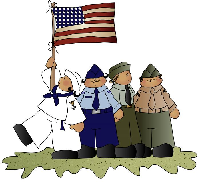 U.S. Military Branches Unity Illustration | Patriotic Clipart