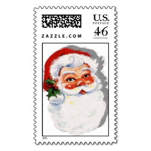 santa stamps - Clip Art Library