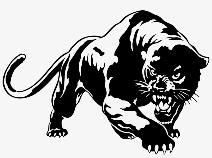 Fierce Panther Illustration - High-Contrast Vector Art for Design & Branding