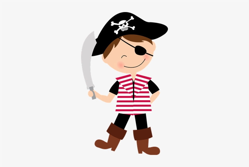 Cute Pirate Costume Clipart for Kids’ Parties & Printables