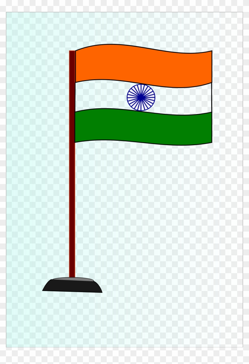 Indian Pin Wavy Flag Vector Illustration Stock Illustration - Download  Image Now - Indian Flag, Flag, Ribbon - Sewing Item - iStock