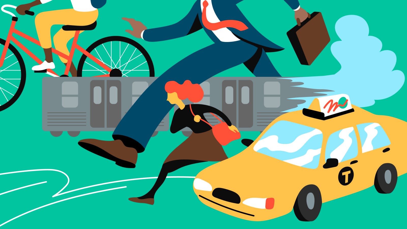 Carpool Commute Green Vehicle With Passengers In Traffic Clip Art carpool-commute-green-vehicle-with-passengers-in-traffic-clip-art