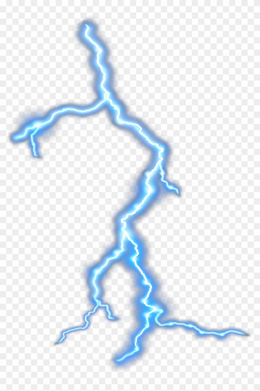 Blue Lightning Bolt PNG - High-Resolution Transparent Clipart
