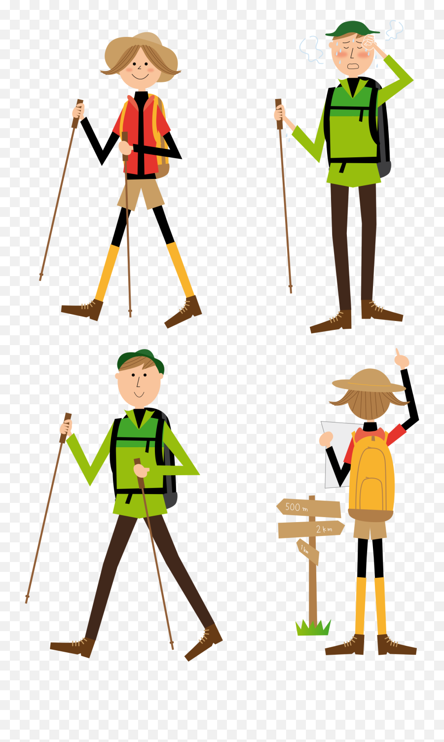 Hiking Gear & Trail Navigation Illustrations | Outdoor Adventure Resources